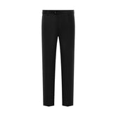 Black Slim Fit Men's Formal Casual Suit Pants
